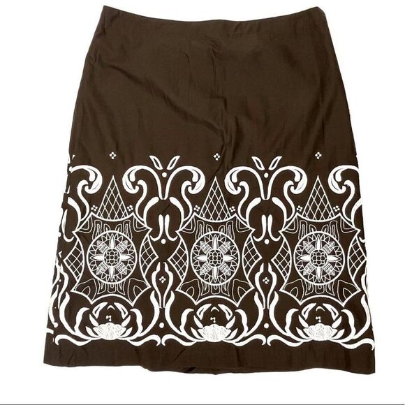Ann Taylor loft embroided skirt - Picture 6 of 6